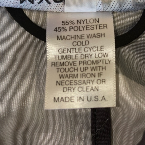 MYCRA PAC Polka Dot Rain Jacket, Black, Grey & Tan. Matching pouch/strap 6/8 EUC - Picture 12 of 17